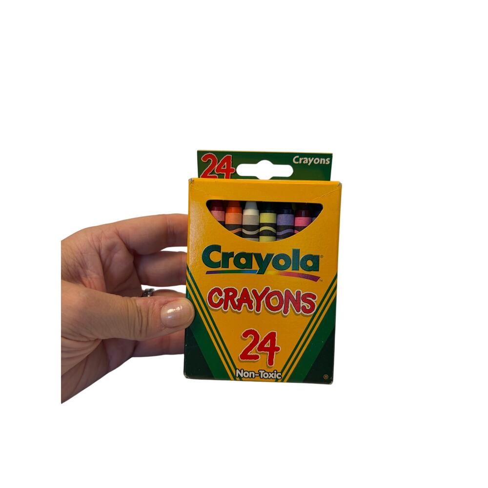 VTG Crayola crayons 24 pack, Binney & Smith 1999. includes retired dandelion